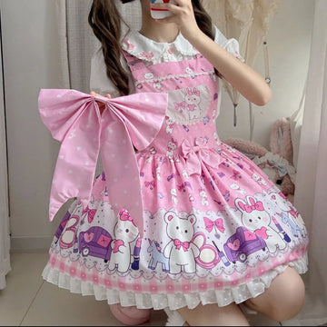 Peach pudding Lolita cute strap skirt sweet versatile jsk Lolita  dresses for women 2025  Slight Strech vestidos