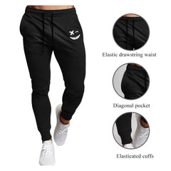 Anime Smiley Face Printed Men Jogging Pants Mens Fitness Joggers Running Pants Training Sport Trousers Sportswear Sweatpants