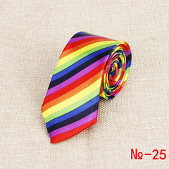 Classic Fashion Men's Skinny Tie Colorful Musical Notes Printed Piano Guitar Polyester 5cm Width Necktie Party Gift Accessory