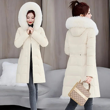 Women's Coat Cotton Padded Outerwear 2025 Fashion Lady Down Cotton Jacket Korean Version Loose Ladies Winter Parka Coat