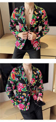 Men's Northeast China Style Western Clothes New Spring 2024 Casual Slim Fit Partner Blazers Unique Smooths Your Silhouette