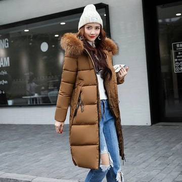 Parkas Women Winter Fashion X-Long Cotton Parkas Woman Winter Jacket Women Coats for Women Warmer Hooded Winter Clothes