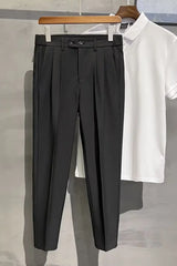 2023 New Straight-leg Casual Suit Pants Trendy Versatile Loose-fit Smalltrousers Ninemile Drop Feeling