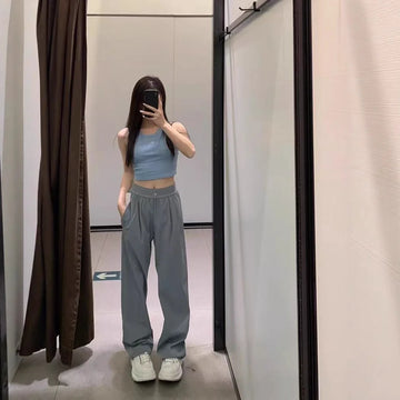 Three-Color Quick-Dry Sports Pants Women's Casual Straight Leg Thin New Arrival Spring Summer Comfortable Polyester Fiber