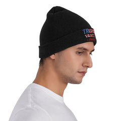 Trump J D Vance Knitted Hat Beanies Winter Hat Warm New Presidential Election 2024 Caps Men Women