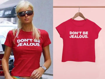 Sugarbaby Don't Be Jealous letter print Funny Graphic T-shirt Women t shirt Ladies Slogan Tee clothes Baby Tees EMO Short Tops