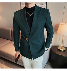 2023 British Style Men Spring High Quality Business Tuxedo/Male Slim Fit Fashion Business Suit Jackets/Man Casual Blazers S-3XL