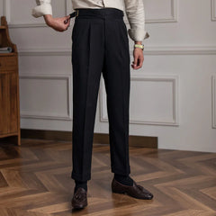 British Style Suit Pant Men Formal Wear Men Dress Pant Business Office Trouser Men Dress Pant Men Solid Color Pant