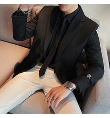 2023 British Style Men Spring High Quality Business Tuxedo/Male Slim Fit Fashion Business Suit Jackets/Man Casual Blazers S-3XL