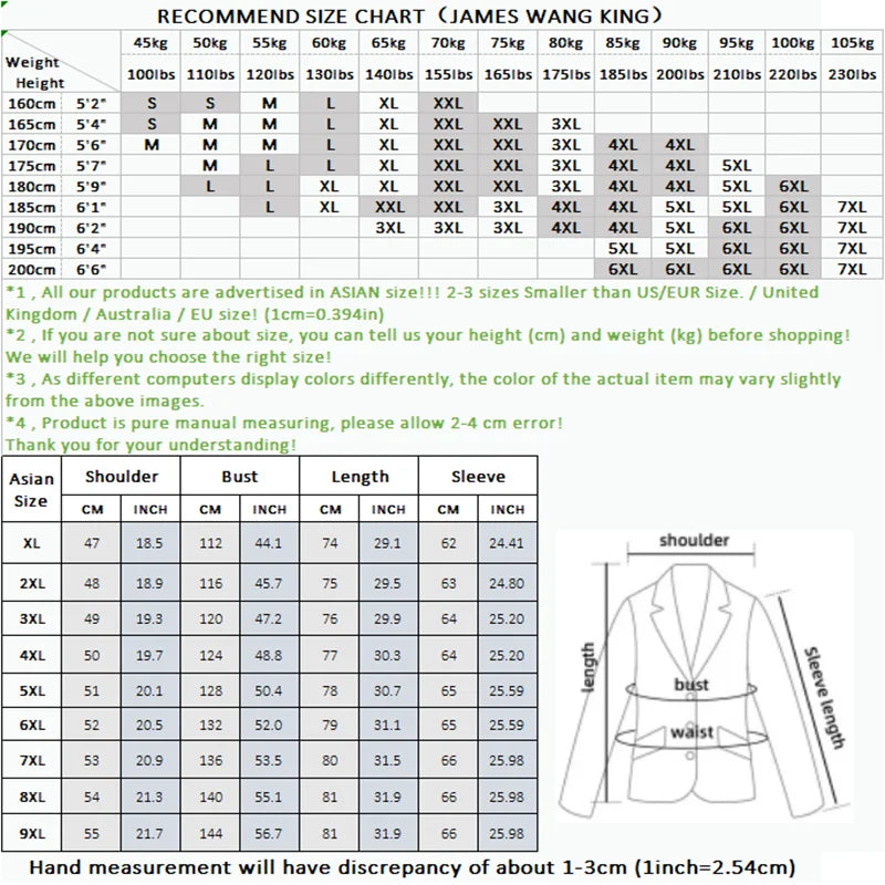 (XL-9XL) High-end Large Size Men's Suit (suit + Vest + Trousers) Plus Fat Fat Business Formal Wedding Dress 3/2 Sets FourSeasons