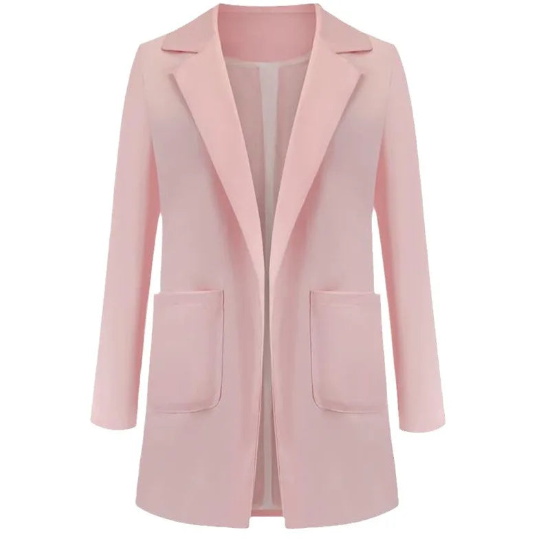 2024 Fashion Lapel Slim Cardigan Temperament Suit Coat Woman Jacket Spring Coat