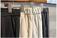 2023 New Straight-leg Casual Suit Pants Trendy Versatile Loose-fit Smalltrousers Ninemile Drop Feeling