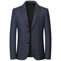 Men Plaid Blazers Jackets Business Formal Wear Suits Jackets Coats New Spring Autumn Male Casual Slim Fit Blazers Size 4XL