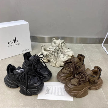 New net Breathable women's shoes designer Trend Sports Running casual   chunky  women shoes