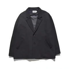 Elegant Western-style Suit Jacket For Men New Autumn Collection Single-breasted Flat Collar Youth Trendy Two-piece Blazer