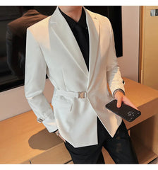 2023 British Style Men Spring High Quality Business Tuxedo/Male Slim Fit Fashion Business Suit Jackets/Man Casual Blazers S-3XL