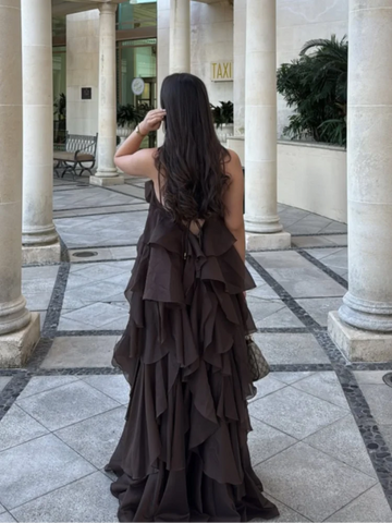 Pleated Tube Long Dress For Women 3D Flower Sleeveless Backless Draped Robe 2025 Summer Elegant Female Evening Parties Dresses