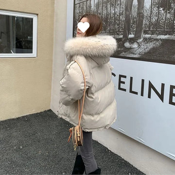 Winter Thickened Short down Cotton Jacket Women's Fashionable Loose Style Korean Version Warm Outerwear Student Friendly