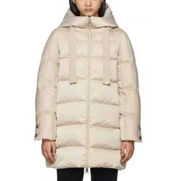 Down jacket for women in winter 2025 high-end comfortable lightweight warm long hooded jacket is the first choice for winter