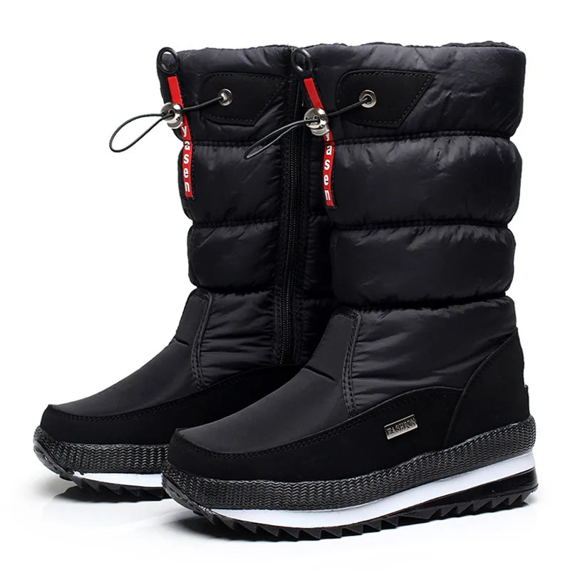 2022 Winter Boots Women Multi-color Snow Boots Thickened Warm And Anti-skid Couple's Boots Plush Waterproof Casual Winter Shoes