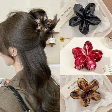 1/3Pcs Bohemian Leopard Flower Hair Claw Clips for Women Girls Autumn Winter Fashion Ponytail Hairpins Barrette Hair Accessories
