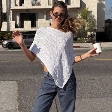 Tornova Fashion Knitted Shawl Top Women's 2026 Spring New Ins Hot Irregular Sleeveless Loose Rib Knit Sweater Elegant Party Top