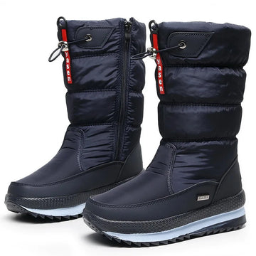 2022 Winter Boots Women Multi-color Snow Boots Thickened Warm And Anti-skid Couple's Boots Plush Waterproof Casual Winter Shoes