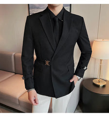 2023 British Style Men Spring High Quality Business Tuxedo/Male Slim Fit Fashion Business Suit Jackets/Man Casual Blazers S-3XL