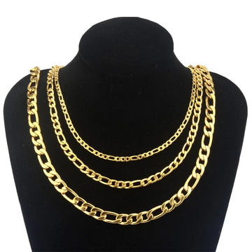 Bwise 2022 Fashion Classic Figaro Chain Necklace Men Stainless Steel Long Necklace For Men Women Chain Jewelry