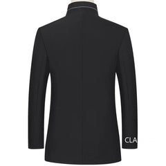 Men Blazers Suits Jackets Male Slim Fit Blazers Jackets Blazers Coats Stand-up Collar Business Casual Suits Coats Size 4XL