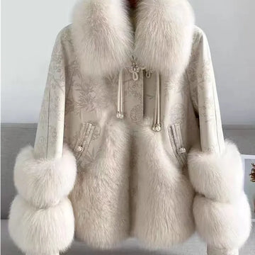 Fur Coat Womens New High-grade Plus Fleece Thickening Foreign Air Age Slimming Fur One High Quality Leather Jacket 2026 Outwear