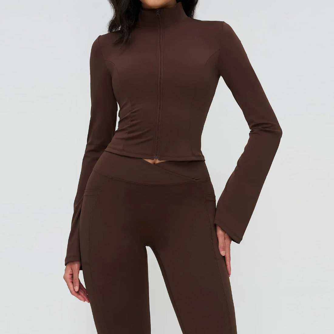 Long Sleeve Yoga Clothes Women Fitness Tracksuit Shorts Workout High Waist Leggings Suit Sports Jackets Gym Clothing Sports Suit