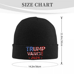 Trump J D Vance Knitted Hat Beanies Winter Hat Warm New Presidential Election 2024 Caps Men Women