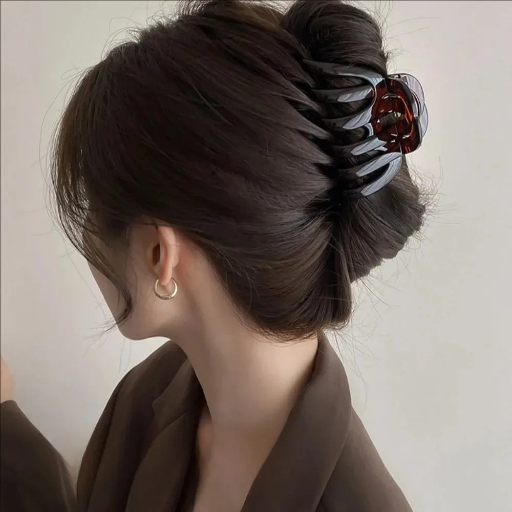Large Hollow Out Hair Claw Clips Crab Clamps Women Girls Ponytail Big PC Plastic Hair Barrettes Hairpin Hair Accessories Fashion