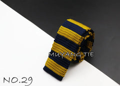 Men's Knit Retro Leisure Striped Tie Fashion 6cm Narrow Slim Neck Ties For Men Skinny Woven Designer Cravat