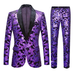 2024 European Plus Size (Blazer + Pants) Fashion Party Wear It You Are The Focus of The Room Hosting Wedding Sequin Suit 2 Sets