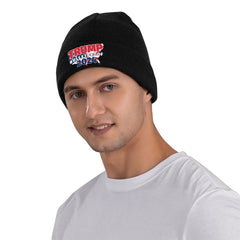 Trump Is Bulletproof 2024 Knitted Caps Women's Men's Beanies Winter Hat Warm Melon Cap