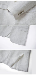 Spring 2024 Cross-border Plus-size Men's Jacquard Suit Wedding Dress Groom Suit Mens Suits 3 Piece Men Clothing