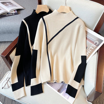 Turtleneck Sweater Women Winter Clothes 2025 Merino Kintting Cotton Cashmere Sweater Women Pullover Fall Female Pull Femme