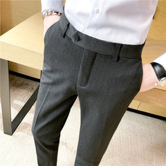 Groom White Suit Pants Men Formal Wear Dress Trousers Slim Fit Trousers Men Business Pants Men Dress Suits Pants 36